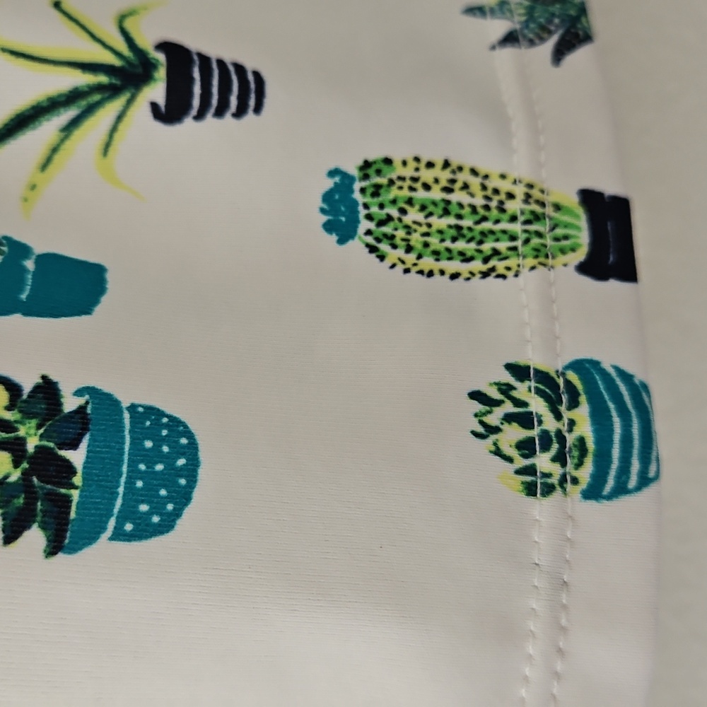 Lillie Green Cactus Print Athletic Tennis Skort Size Large - Picture 9 of 13
